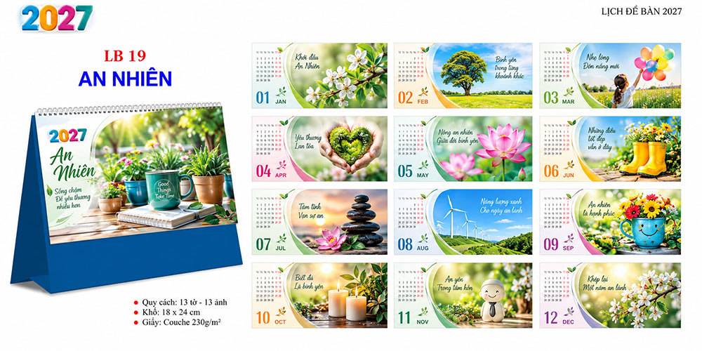 Mẫu lịch để bàn 2027 31