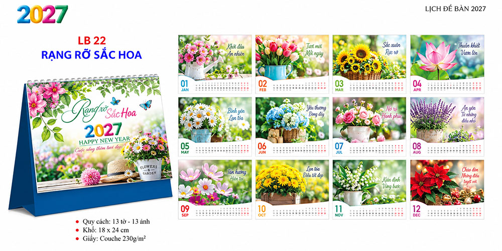Mẫu lịch để bàn 2027 24
