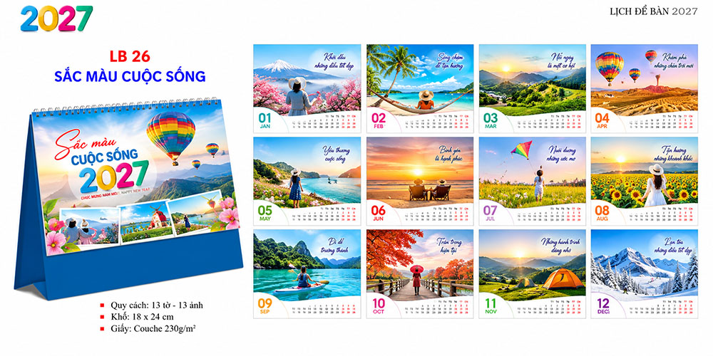Mẫu lịch để bàn 2027 22