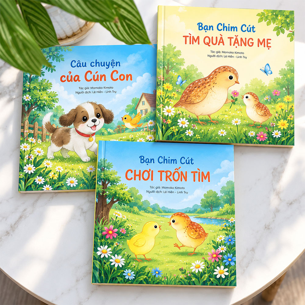 In sách cho bé, truyện tranh màu