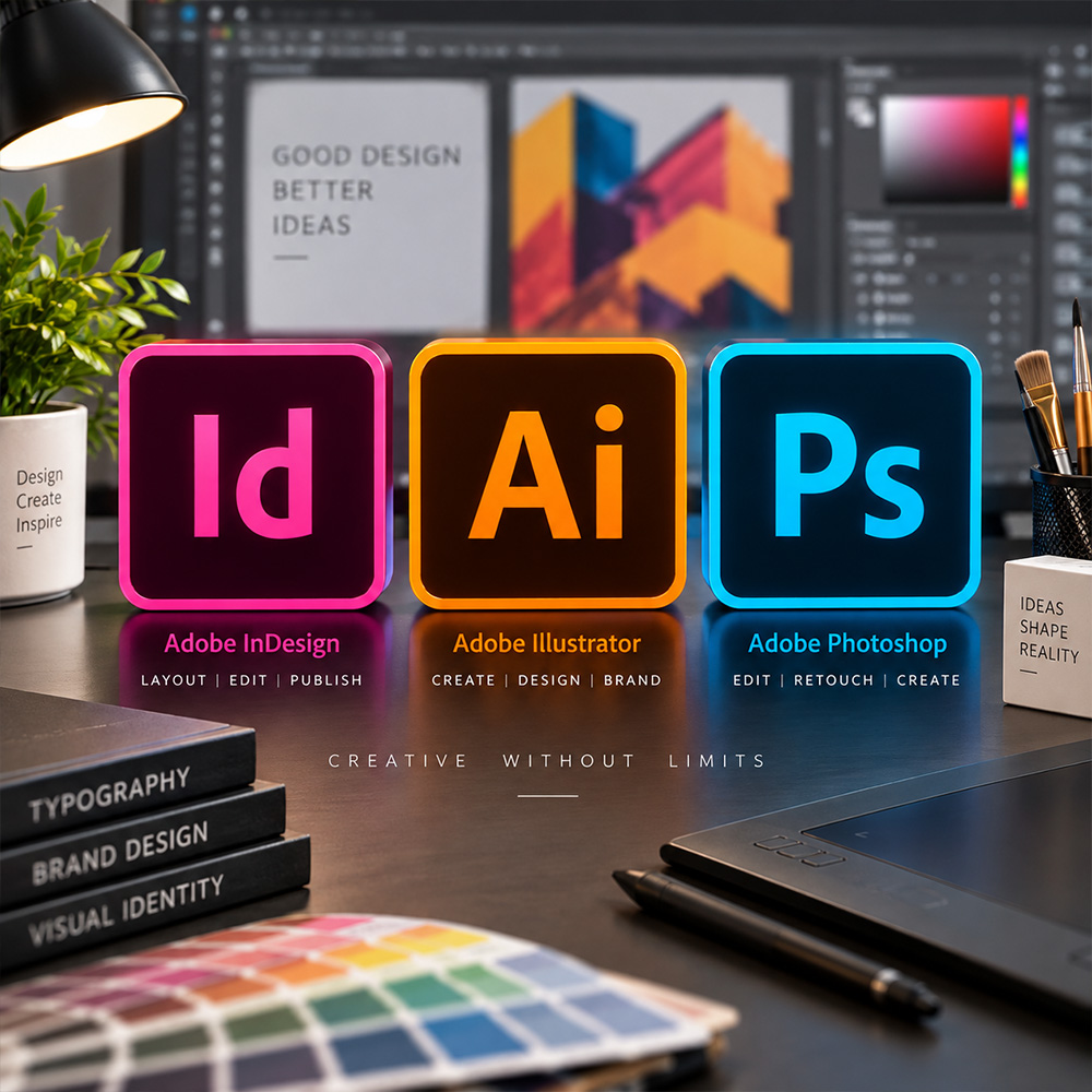 Khi nào dùng Photoshop, Illustrator hoặc InDesign?